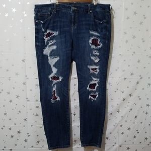 Torrid Premium Distressed Boyfriend Jeans Size 22R